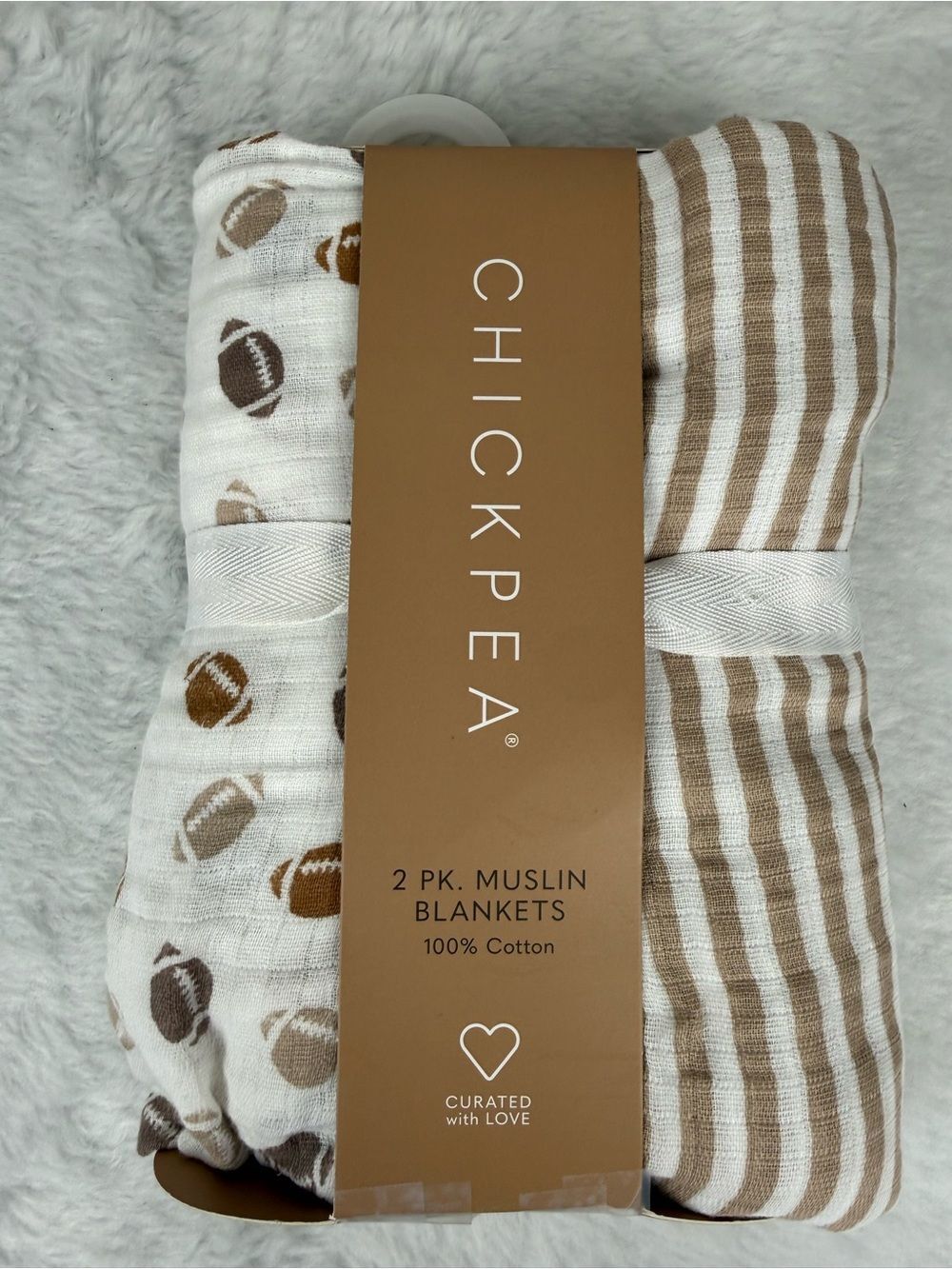 Chick Pea 2pk 100% cotton
Muslin baby Blankets